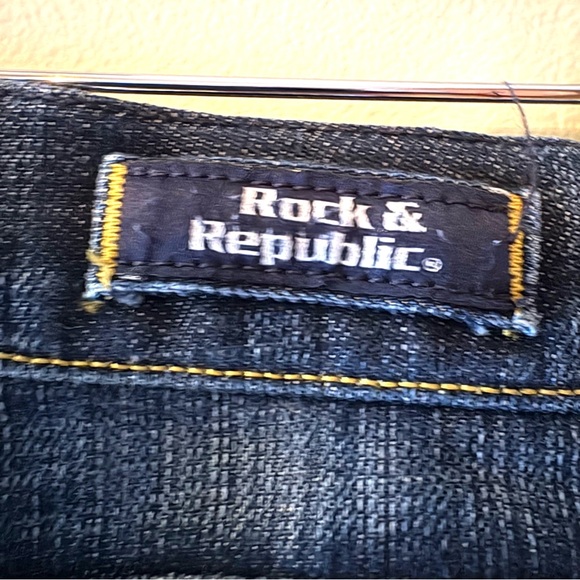 Rock & Republic Dark Blue Boot Cut Jeans, women’s Sz 28 - Picture 4 of 14